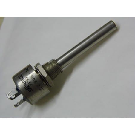 résistance ajustable potentiomètre 22R 22 ohms 20% PE30 sfernice axe long (4A3)
