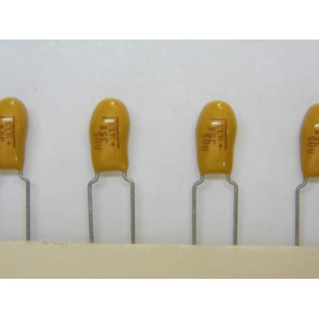 Lot de 8 - condo condensateur tantale goutte 6.8µF 6.8uF 6.8MF 35V pas 5.08mm