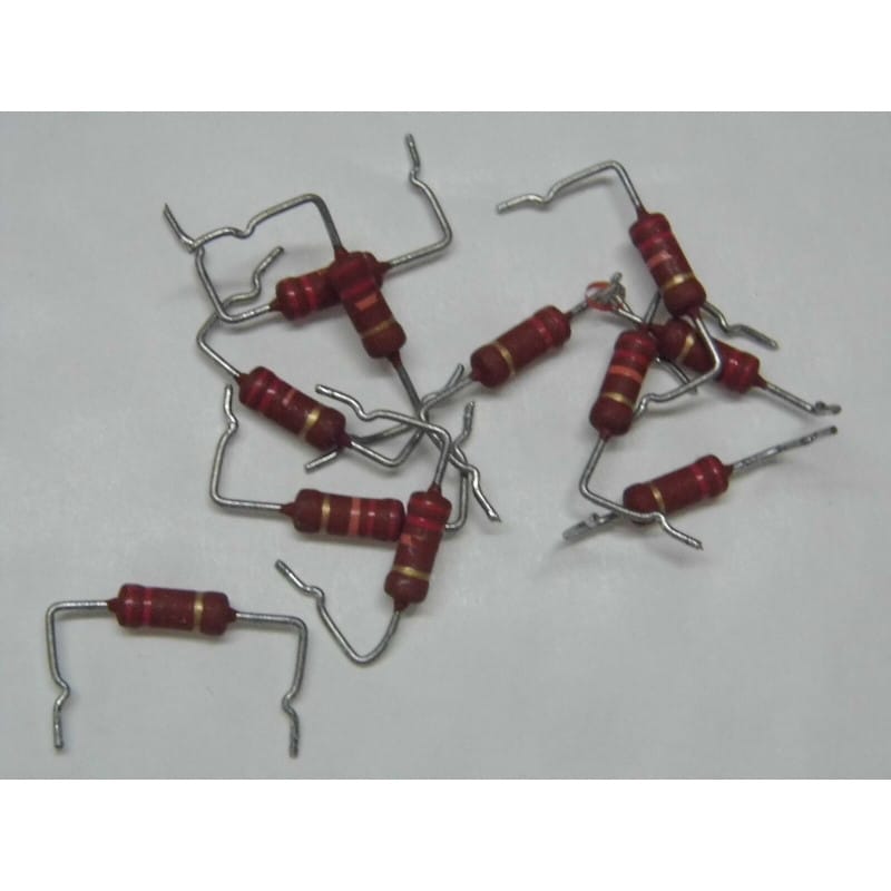10 Résistances Carbone 22 Ohms 2W - Tolérance 5% - Pour Circuits électroniques Et Réparations