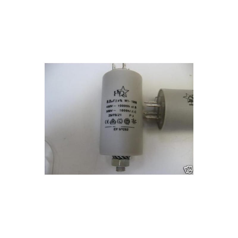 CONDENSATEUR DE DEMARRAGE 8µF 8uF 8MF 450V A COSSES