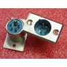 Lot de 2 pièces : XLR-4 embase mâle XLR 4-pin 4pts xlr4 chassis ~ 21x35mm Ø18.5mm hauteur 20mm
