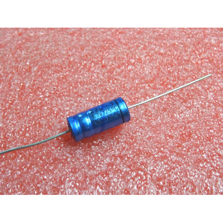 Lot de 3 condensateur polarisé axial 22µF 22uF , 63V 125°C / 100V 85°C , philips Ø8x18mm