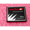 carte mémoire CF ~ memory card SanDisk CompactFlash 32MB indusrial grade (2F)