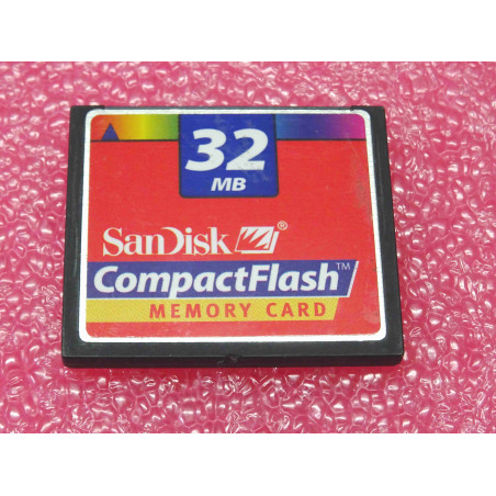 carte mémoire CF ~ memory card SanDisk CompactFlash 32MB (2F)