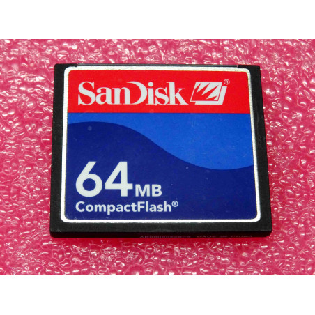 carte mémoire CF ~ memory card SanDisk CompactFlash 64MB (2F)
