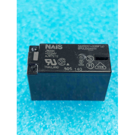 Relais Nais JW2SN-dc24V AJW7212 Contact: 5A 250Vac Relay 8pins Bobine 24Vdc ( 2S )