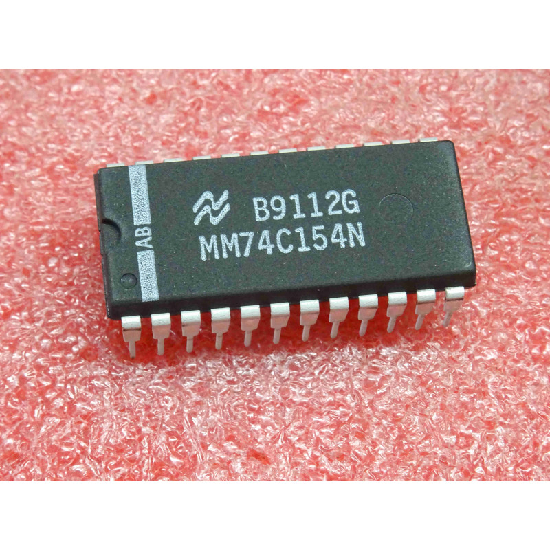 ci MM74C154N ~ ic MM 74C154 N ~ MM74C154 N ~ DIP-24 ~ NOS ~ NS (CI215)