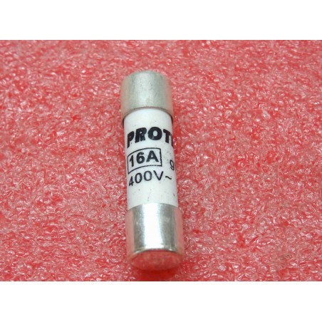 Lot de 5: fusible cylindrique Protech 400Vac 16A gG 10x38mm (2Q1)