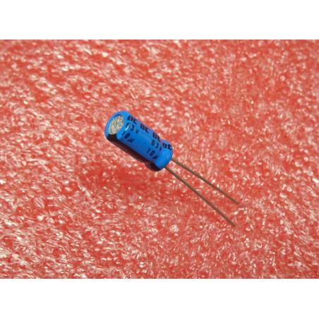 Lot de 15: condensateur chimique radial 10µF 10uF 63V Ø5x11mm ~ Vishay BCcomponents
