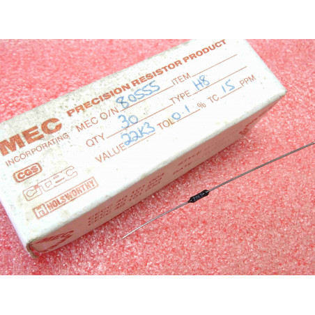 Lot de 5: MEC Incorporating résistance de précision 22k3 22.3k ohms type H8 0.1% 15ppm