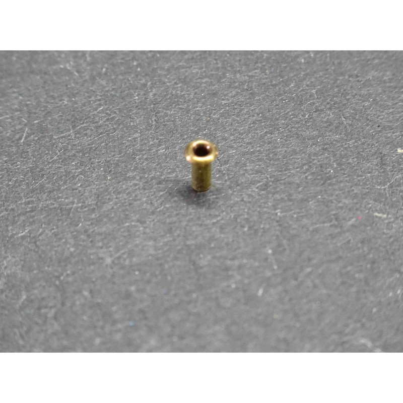 Lot de 1000: rivet creux, forme B tête roulée,Ø 1.5mm paroi 0.25mm longueur 3.5mm ~ laiton brut DIN 7340 ~ 10031491000NRT (2Y1)
