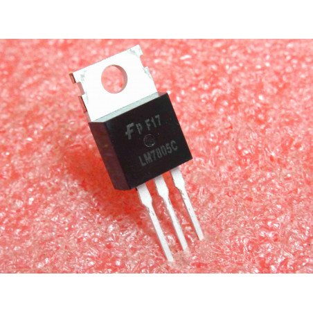 Lot de 2: régulateur LM 7805 ~ LM7805C 3-terminal 1A positive voltage regulator +5Vdc ~ fairchild (M11B)
