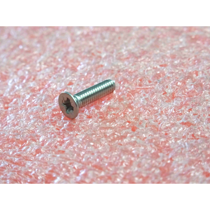 Lot de 78: vis cruciforme inox A4 M2.5x10mm à tête cylindrique entièrement filetée Øtête 4.5mm ~ S+P DIN 965Z A4 (2Y1)