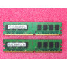 lot de 2 barettes de 2Go de RAM DDR2 samsung M378T5663QZ3-CF7 ~ 2GB 2Rx8 PC2-6400U-666-12-E3