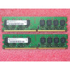 Lot de 2 barettes de RAM de 1Go DDR2 Qimonda HYS64T128020HU-3S-B2 ~ 1GB 2Rx8 PC2-5300U-555-12-E0