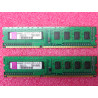 Lot de 2 barettes de RAM de 1Go DDR3 kingston KTW149-ELF ~ 1GB 1Rx8 PC3-10600U-9-10-A0