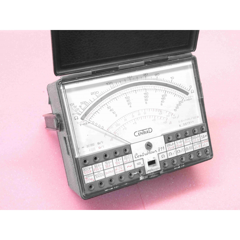 multimètre vintage centrad contrôleur 819 ~ non fonctionnel,  pour pièces (L3)