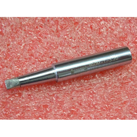 panne de fer à souder ciseau droit 3.2mm Hakko 900M-T-3.2D ~ pour pistolet Hakko 951 , 958 et pour fer Hakko 900M-ESD , 907-ESD