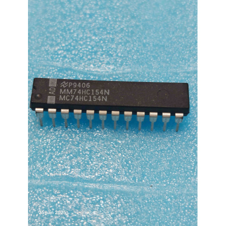 ci MM74HC154N ~ ic MC74HC154 ~ 74HC154 dip24 étroit NS New Old Stock ( PLA024 )