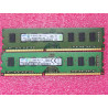 Lot de 2 barettes de RAM de 4Go DDR3 samsung M378B5273DH0-CK0 ~ 4GB 2Rx8 PC3-12800U-11-11-B1 ~ 1600Mbps