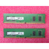Lot de 2 barettes de RAM de 4Go DDR4 samsung M378A5244CB0-CRC 4GB 1Rx16 PC4-2400T-UC0-11 ~ 2400Mbps