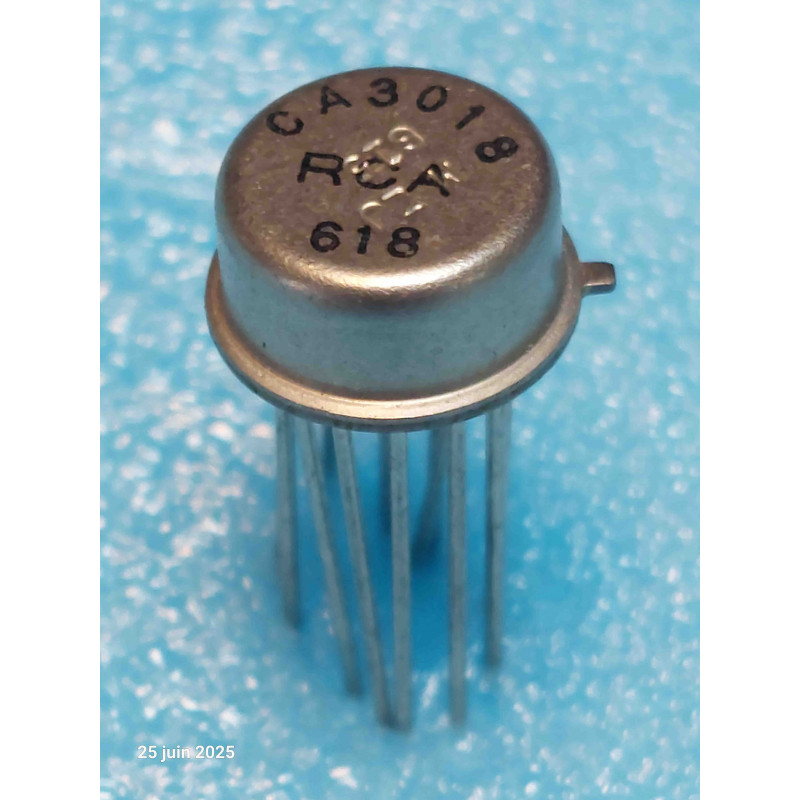 ci CA3018 ~ ic CA3018 boîtier TO99  RCA New Old Stock Pattes Longues