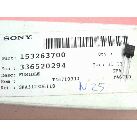 Fusible Protection N25 ~ SONY 153263700 (2S3)