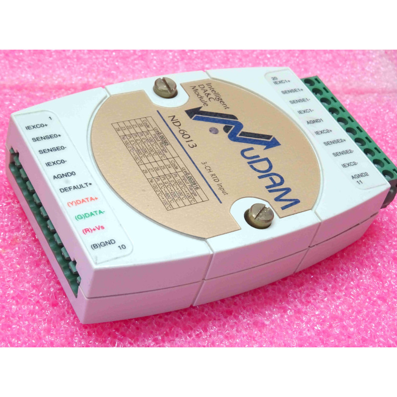 NuDAM intelligent DA&C module ND-6013 ~ 16-bit 3-channel RTD input (2,3,4 wires)[L4A]