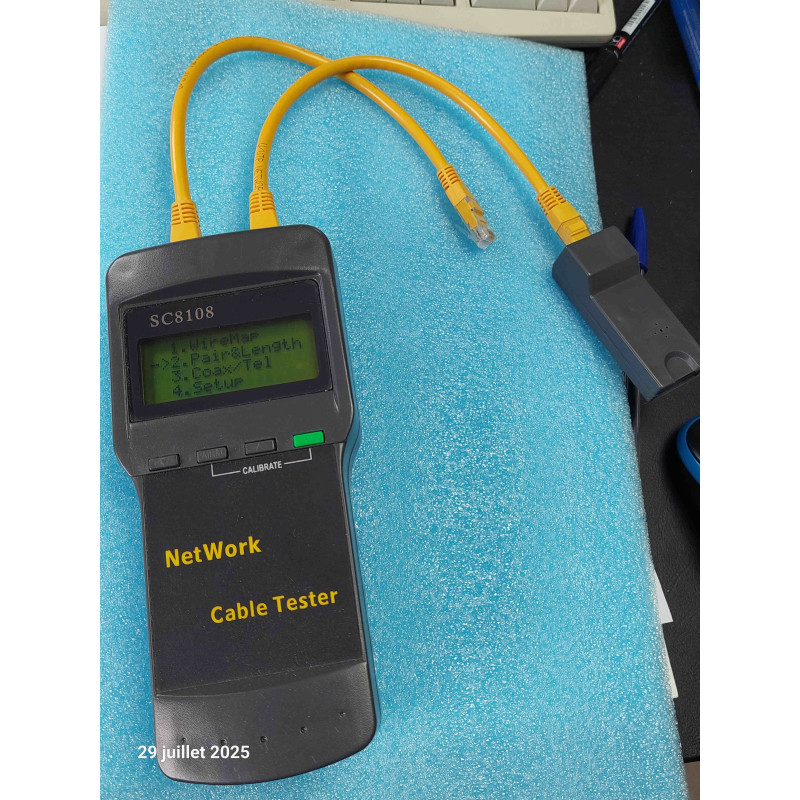 Cable Tester NetWork SC8108 Réseau Câble Checker Testeur Lan Téléphone RJ45
