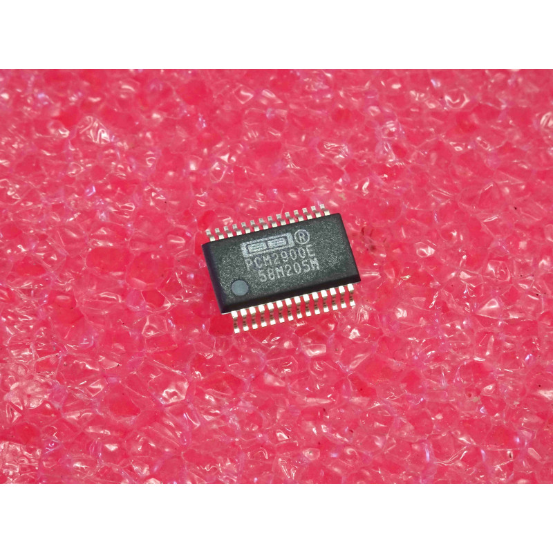 ci CMS PCM 2900 E ~ ic SMD PCM2900E ~ stereo audio codec with USB interface, single-ended analog input/output ~ Burr-Brown(4B3)