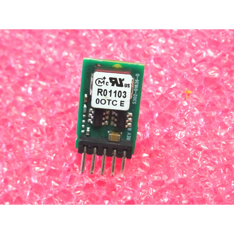 ci OKR-T/3-W12-C (marked R01103) ~ adjustable output 3A 15W SIP-mount DC/DC converter 0.591V to 6V ~ muRata