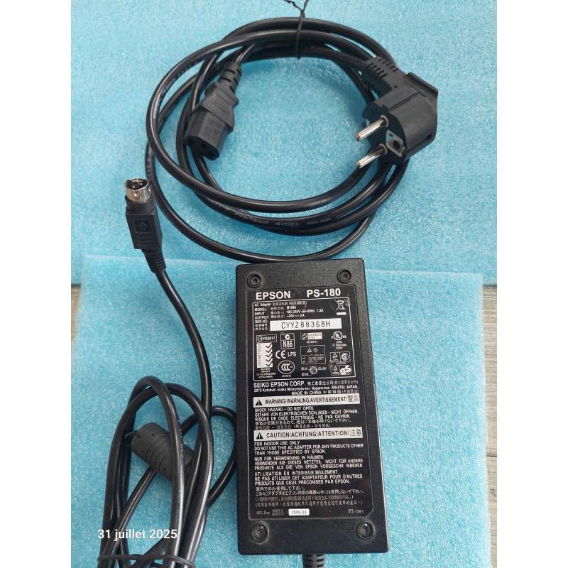 Alimentation Datalogic PG12-10P55 ~ SA115B-12U outpout: 12V 1A  Testé OK ( N17 )