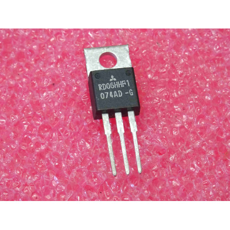 ci RD 06HHF 1 ~ ic RD06HHF1 ~ Silicon MOSFET Power Transistor 30MHz 6W ~ Udss 50V Id 3A ~ mitsubishi (5Q1)
