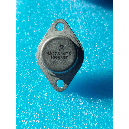 Lot x2 : MC7824CK ~ positive voltage regulator 24v ~ MC 7824 CK boîtier TO3 ( E39H )