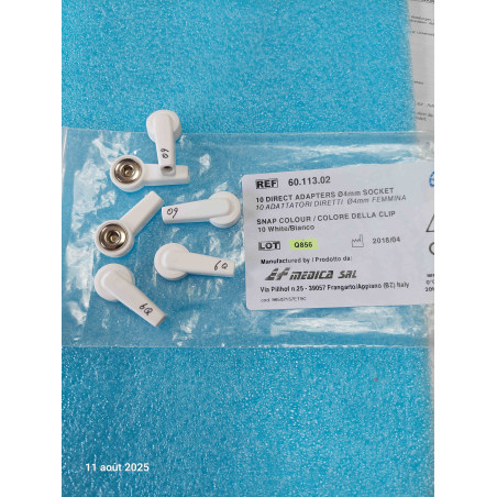 60.113.02 Lot de 7 Adaptateurs pour électrodes 4mm noté et ou mesurés 6Q (O2)