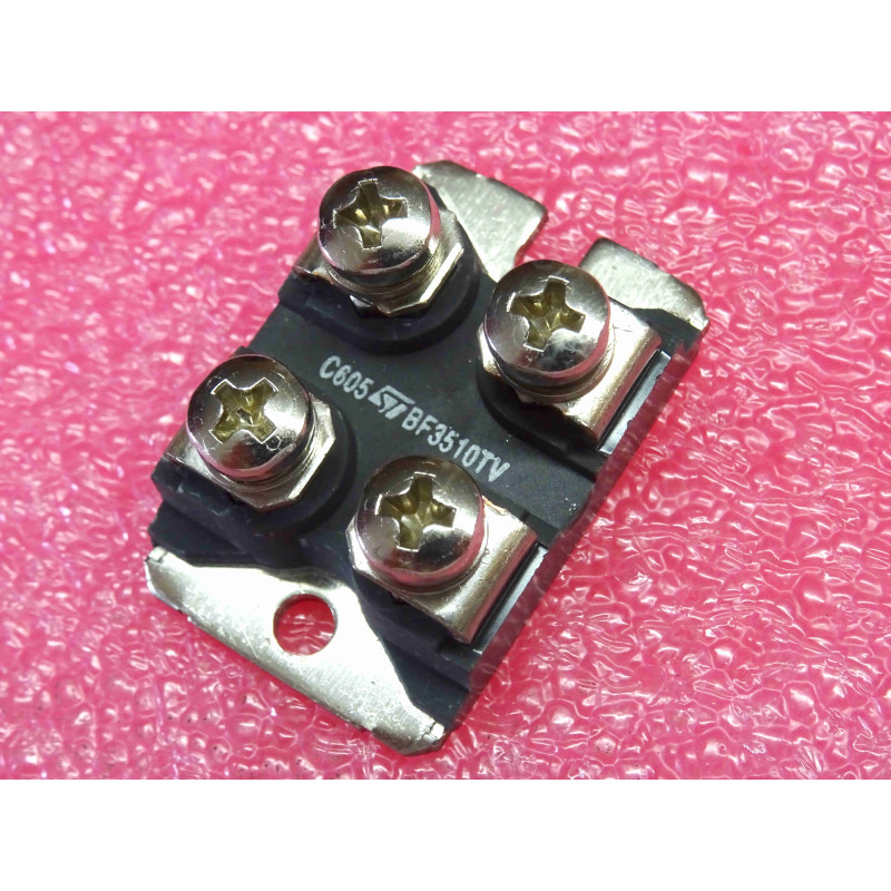 pont de diodes BF 3510 TV full 50-60Hz rectification brigde STBF3510TV ~ Urrm 1000V, If 35A, Ifsm 300A, Uf 1.3V, boîtier ISOTOP
