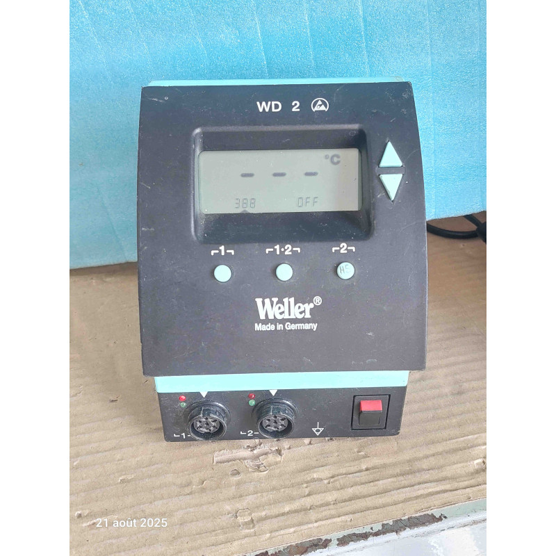 Station Weller WD2 sans fer occasion Testé seule la voie 1 Fonctionne ( N17 )