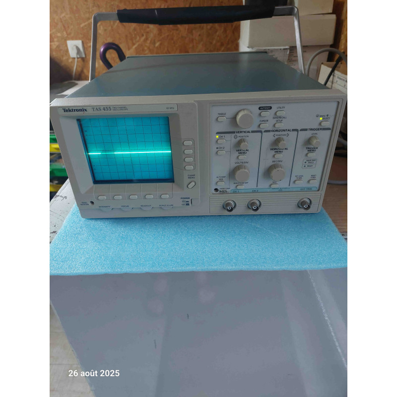 Oscilloscope Tektronix TAS455 2 x 60MHZ Occasion Testé OK avec Cordon Secteur ( O3 )