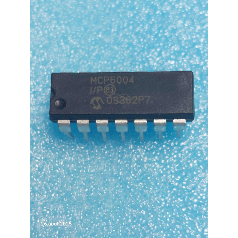 ci MCP6004-I/P ~ MCP6004 I/P  dip14 Circuit Intégré New Old Stock ( PLA007 )