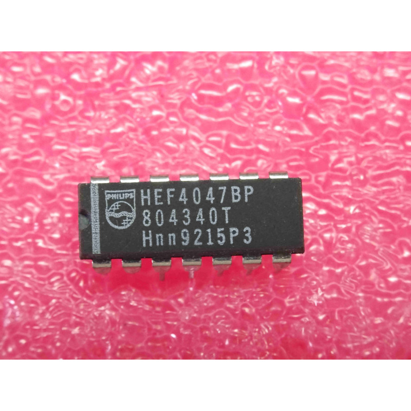 ci HEF 4047 BP ~ ic HEF4047BP ~ monostable/astable multivibrator ~ DIP-14 (PLA001)