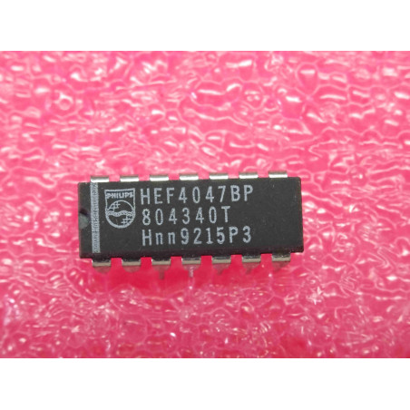ci HEF 4047 BP ~ ic HEF4047BP ~ monostable/astable multivibrator ~ DIP-14 (PLA001)