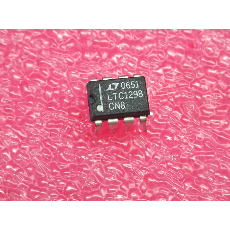 ci LTC 1298 CN8 ~ ic LTC1298CN8 ~ software selectable 2-channel MUX 60µs micropower sampling 12-Bit ADC ~ DIP-8 (PLA001)