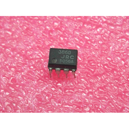 ci NJM 386 D ~ ic NJM386D (marked 386D JRC) ~ low voltage audio power amplifier (PLA001)