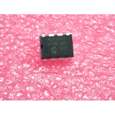 ci MCP 3002 -I/P ~ ic MCP3002-I/P ~ 2.7V dual channel 10-Bit ADC with SPI serial interface ~ DIP8 (PLA001)