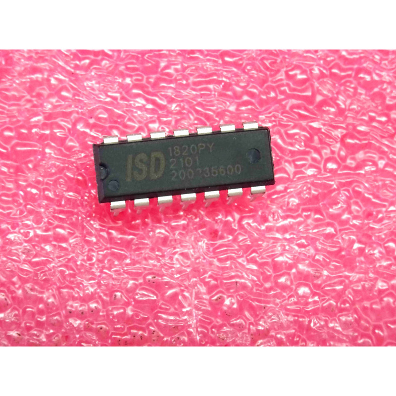ci ISD 1820 PY ~ ic ISD1820PY ~ multiple‐message record/playback device ~ DIL-14 (PLA001)