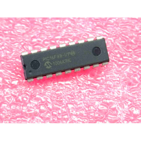 ci PIC 16F88 -I/P ~ ic PIC16F88-I/P ~ flash microcontroller ~ DIP-18 , microchip technology (PLA001)