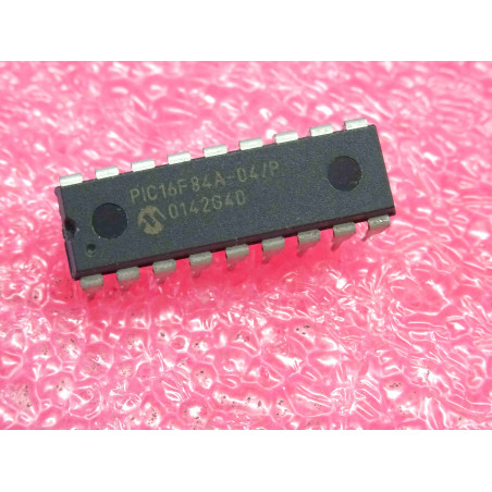 ci PIC 16F84 A -04 /P ~ ic PIC16F84A-04/P ~ 1k flash 8-bit microcontroller 4MHz ~ DIP-18 microchip technology (PLA002)