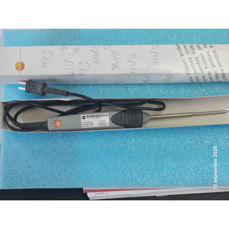 TESTO 0602 1293 Sonde d'immersion/pénétration étanche (TC type K) -60 à +400°C  ( N17 )