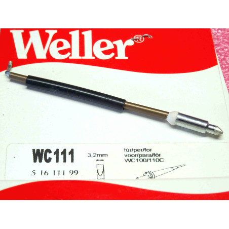 Weller T0051611100 T0051611199 panne de fer à souder WC111 tournevis 3.2mm pour WC100 , WC110C