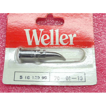 Weller T0051612900 T0051612999 70-01-10 ~ panne à souder, forme aiguille coudée à 30° , Ø 1mm